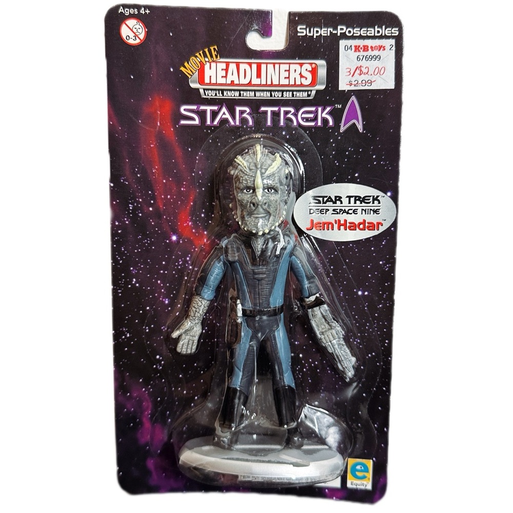 Star Trek Deep Space Nine Movie Headliners Jem’Hadar Super-Poseables NEW SEALED!